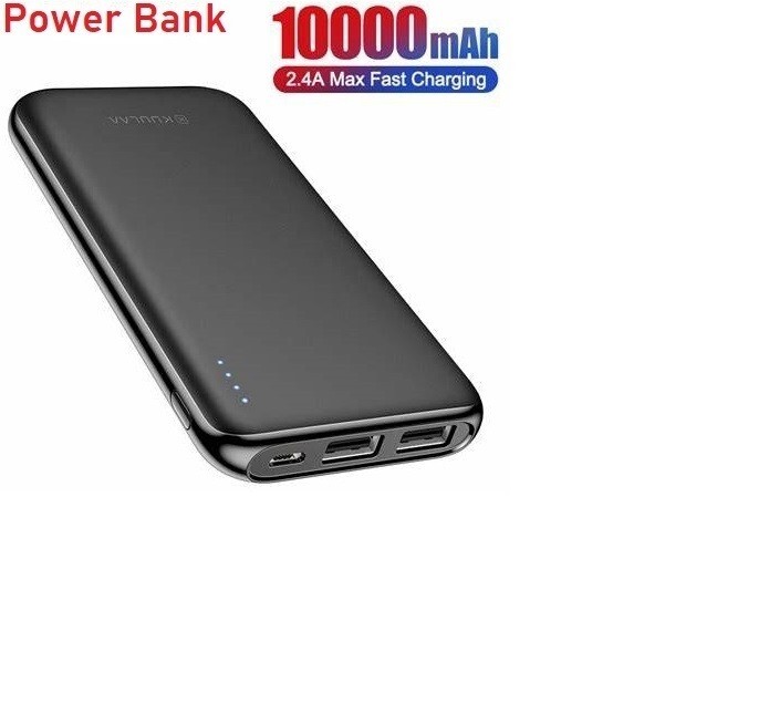 High-Capacity 10,000mAh Power Bank Portable External Battery Backup Charger with USB for On-the-Go Device Charging-image