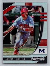 2020 Panini Prizm Draft Picks #PDP74 Anthony Servideo Silver Prizm