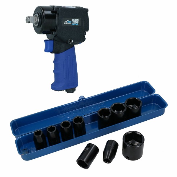 "1/2\" Antrieb Mini Druckluft Schlagschrauber Pistole 680 Nm + Flache Schlagsch..."-image