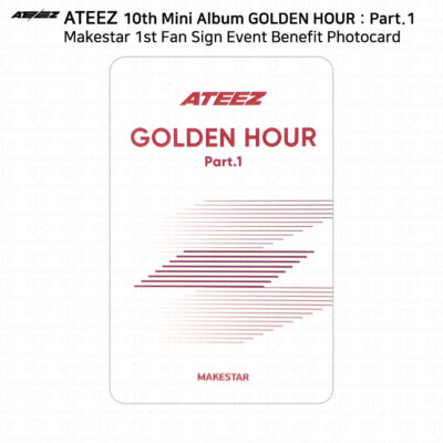 ATEEZ アチズ MAKESTAR ハムスター トレカ コンプ 10セット ATEEZ 10th Mini Album Golden Hour Part.1 Makestar 1st Fan Sign