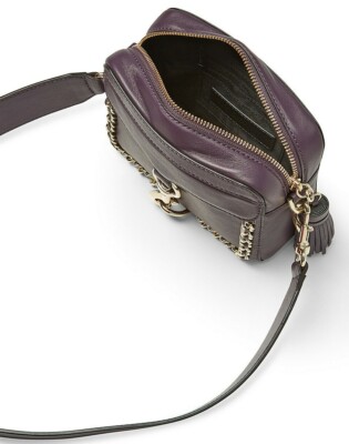 $245 NWT REBECCA MINKOFF WOVEN CHAIN CAMERA LEATHER BAG IN  display picture 3