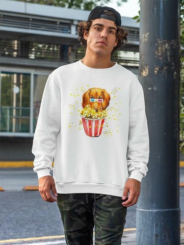 Dog And Popcorn. Sweatshirt Men's 