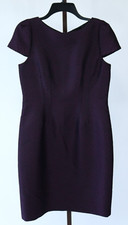 Womens Ladies Tahari Brown Short Sleeve Dress Size 8