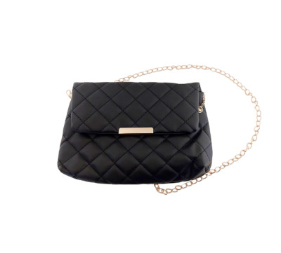 Damentasche Handtasche klein Clutch Leder gesteppt lässig elegant Top