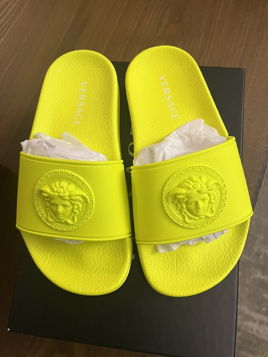 NEW Auth Versace Youth Kids Unisex Boys Girls Medusa Slide