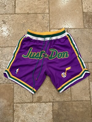 Just Don x Mitchell & Ness OG NBA Utah Jazz Purple Shorts | eBay
