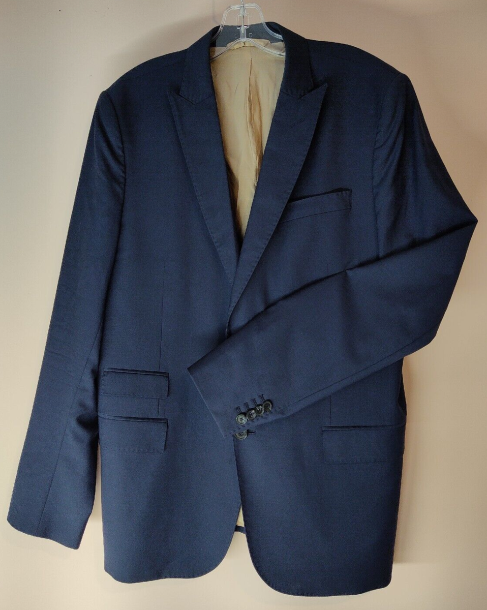 FLAW - J.Lindeberg Slim Fit Blazer Mens 42R Blue Angelico Hopper