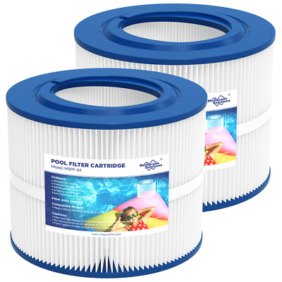 2 Pack PBF40M Spa Filters - Replacement For Pleatco PBF40 & PBF40M, Bullfrog Wellspring 30 Coreless 10-00282