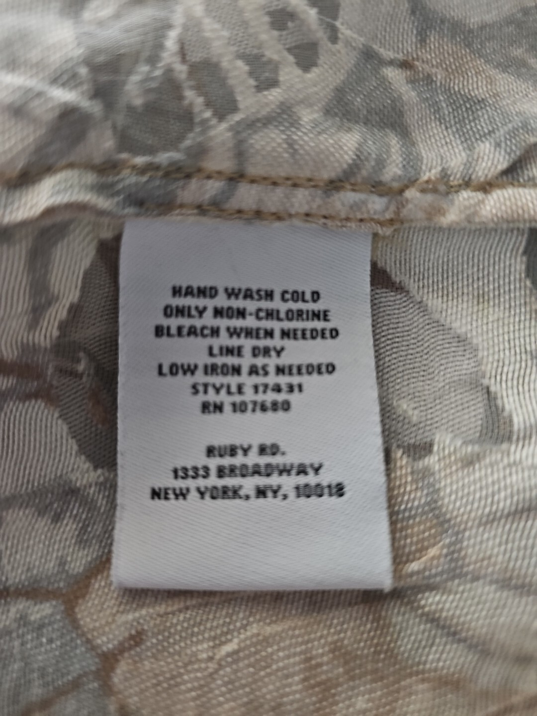 Ruby Rd. Button Blouse Burn-out Multicolor Floral… - image 11