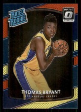 Thomas Bryant 2017-18 Donruss Optic #160 Red and Yellow Rc Los Angeles Lakers