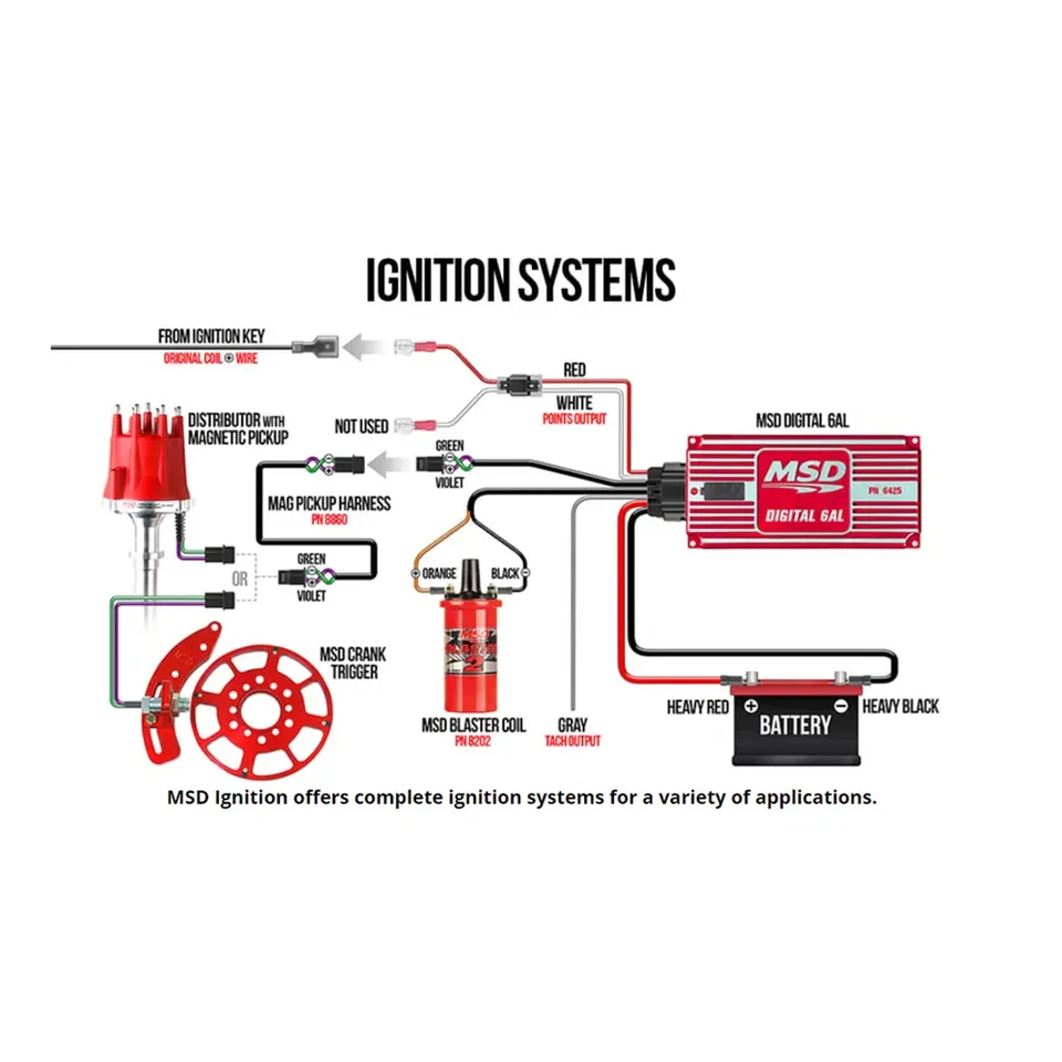 MSD Power Grid Controller System Four Connector CAN Bus Hub Red Universal #7740 - Image 3 of 4