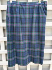 Vintage Pendleton Women Baird Tartan Plaid Wool Slacks Petite 8