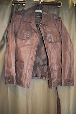 Lederjacke Snapshot Gr. 38True Vintage! Braun Echtes Leder!!