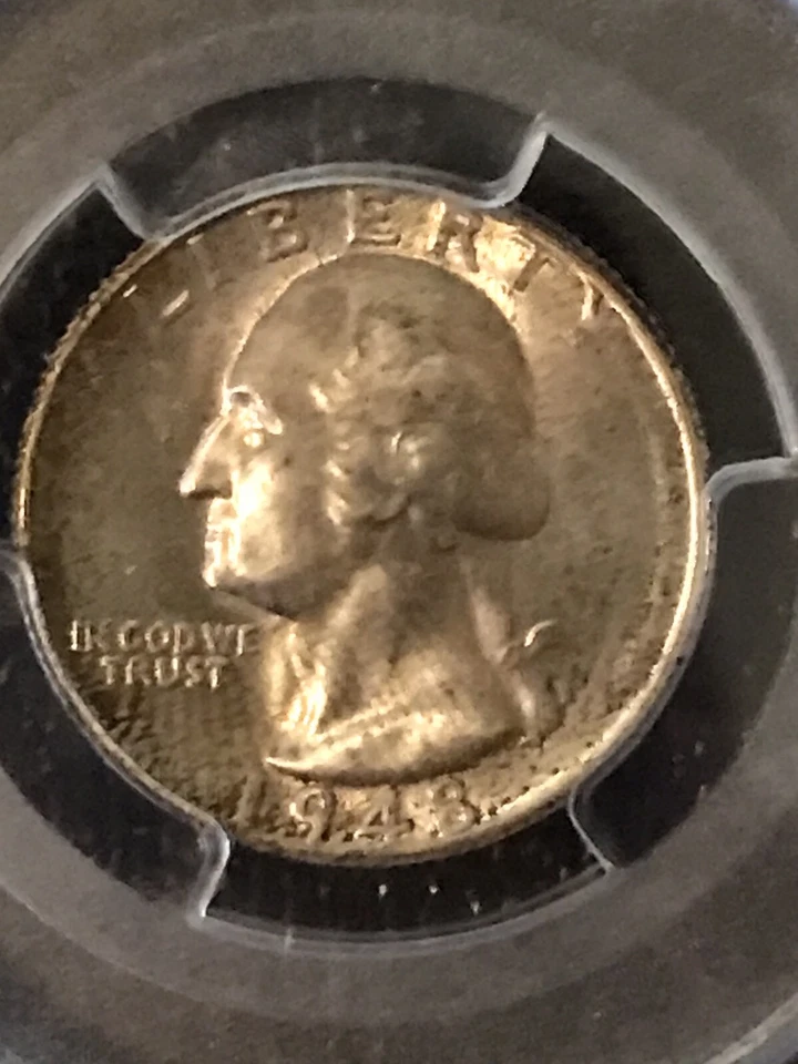 1948 Denver Mint Quarter Graded MS67 By PCGS  - Image 3 of 4