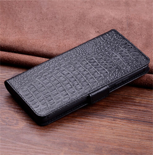 Echt Leder Klapphülle Magnet Ständer Wallet Case Kartenfächer Tasche für SAMSUNG - Bild 13 von 26