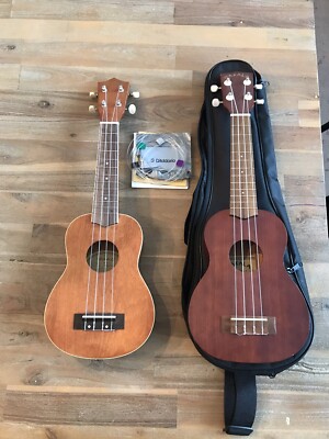 Makala Soprano Ukulele by Kala MK-S + Mitchell MU40NT Uke Very Nice Lot