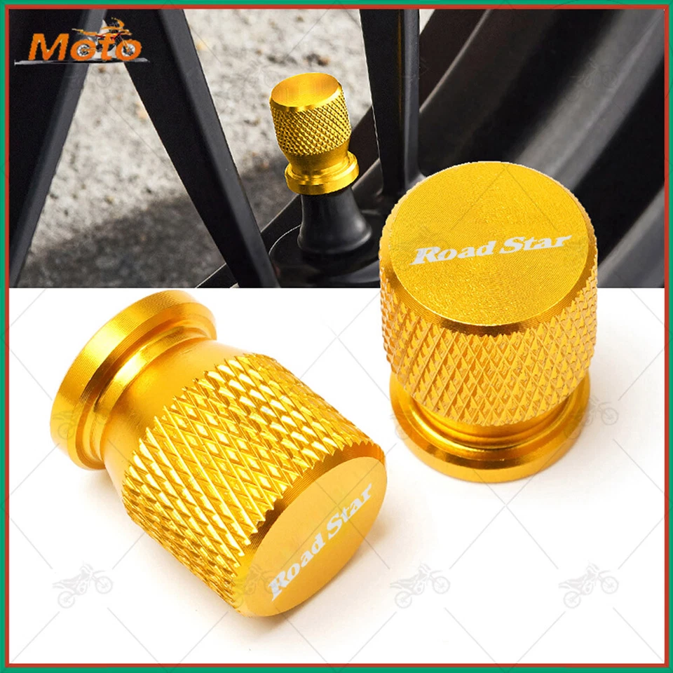 For Yamaha Road Star 1600 1700 Accessories Motorcycle Tire Valve Stem Cover Cap - Image 2 of 4
