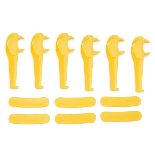 12 X Plastic Tyre Changer Head Protectors Yellow Tire Mount Demount Insert Rim - Picture 7 of 14