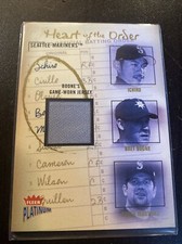 2003 Fleer Platinum Bret Boone Heart Of The Order 342/400 Game Worn Jersey Rare