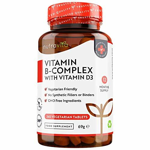 Vitamine B Complex 365 comprimés avec D3 naturelle pour l'immunité