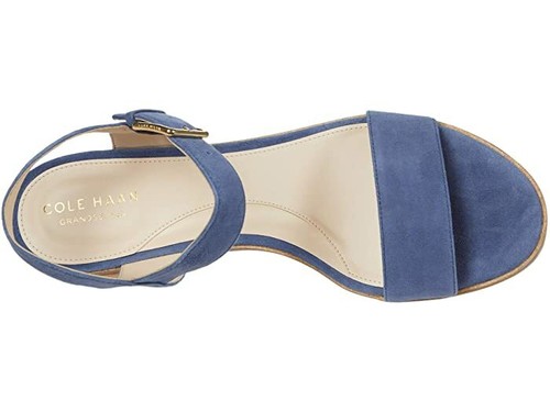 Cole Haan Grandseries Women's Navy Suede Sandal Size 7B - Picture 2 of 6
