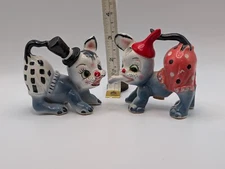 Vintage Artmark Circus Dog Clown Salt and Pepper Shaker Set
