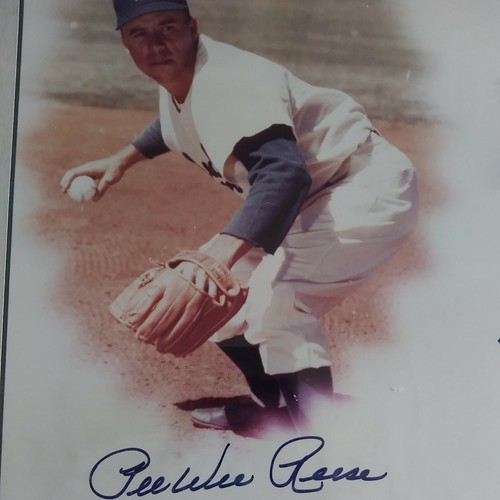 Phil Rizzuto and Pee Wee Reese Autographed Framed Photo - Picture 3 of 4