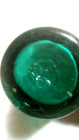 Vintage, Hand Blown Green Glass Cruet Bottle,  vinager holder, with handle — photo 9