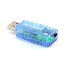 USB 2.0 Audio Sound Card Adapter For Desktop Laptop PC Brand New