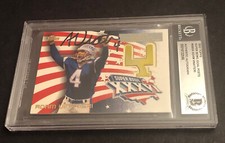 BECKETT AUTOGRAPHED 2002 ADAM VINATIERI SIGNED GOAL POST SBG6 SUPERBOWL 36  598