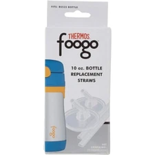 Replacement Straws for THERMOS Foogo 10-Ounce Bottles, Set of Two Straws - BS535