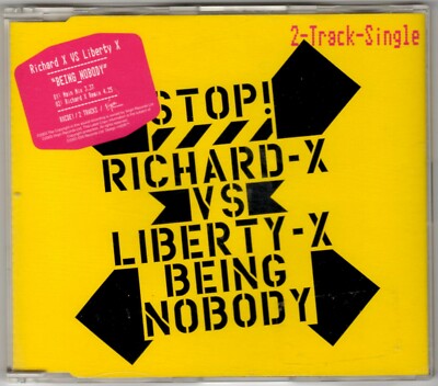 EU CD Single Richard X vs. Liberty X Being Nobody