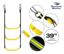 Pactrade Marine Kayak Canoe Emergency Rope Ladder Assist Boarding Nylon Foldable