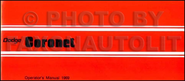 1969 Dodge Super Bee Und Coronet Bedienungsanleitung 69 RT 440 500-image