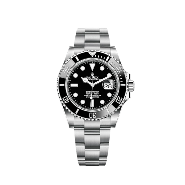 Rolex Submariner Date Men's Black Watch 