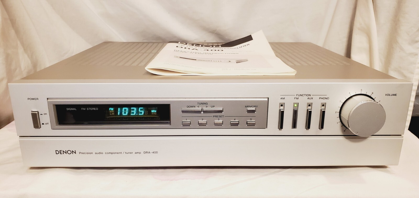 Denon DRA-400 vintage audio equipment - eBay listing photo 3