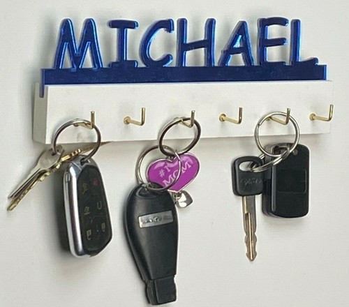 Custom Personalized Key Holder Hook Keys Wall Organizer Decor, A Great Gift! - Picture 7 of 12