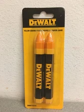 Dewalt DWH72721 Yellow Lumber Marking Crayon 2-Pack