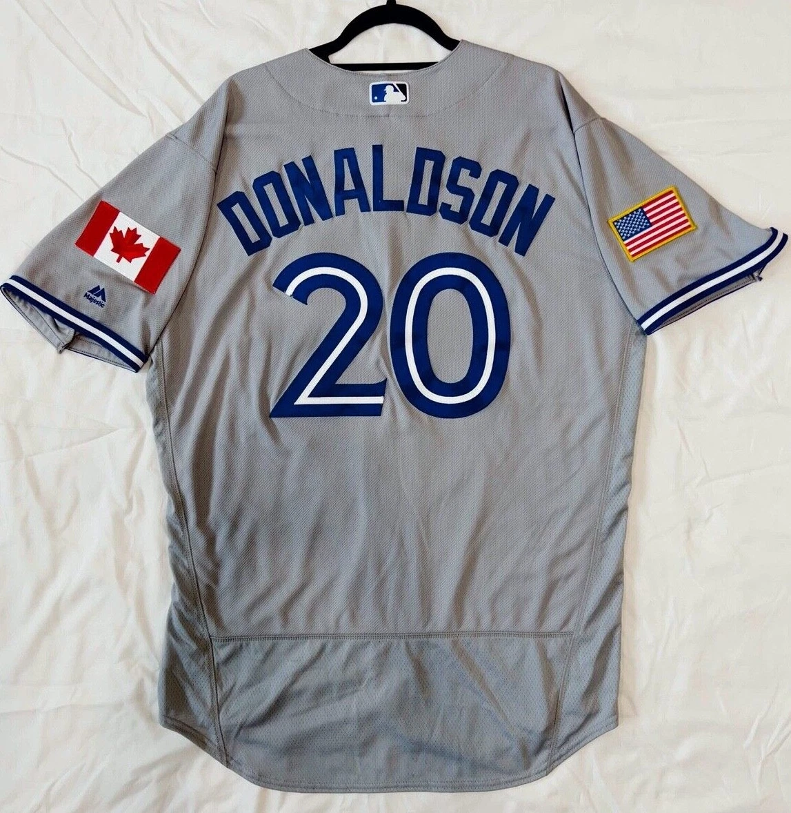 Majestic AUTHENTIC 48 XL TORONTO BLUE JAYS JOSH DONALDSON FLEX ON FIELD  JERSEY