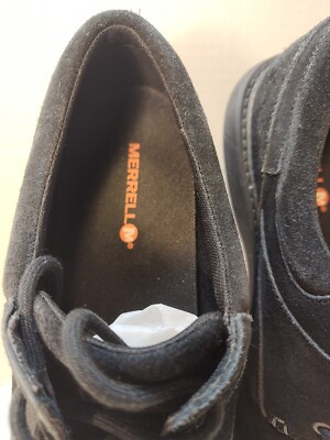 Merrell World Legend 2 Black Leather Lace Up Loafer Shoes Size 11.5 WIDE Merrell World Legend 2 Moc Men main image 3