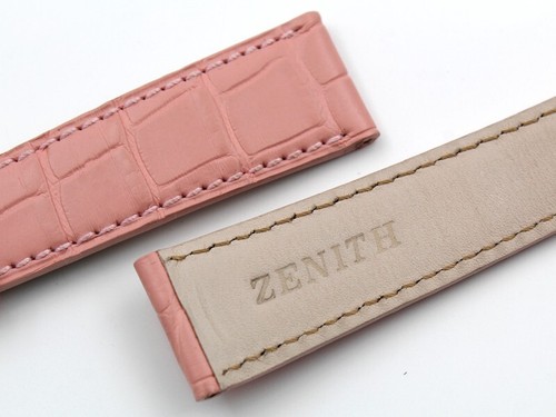 Cinturino Zenith Vera pelle Coccodrillo Rosa Accessori Orologi Misura Ansa 19 - Imagen 5 de 5