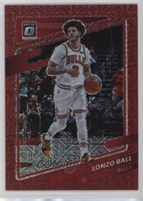 2021-22 Panini Donruss Optic Choice Red Prizm 39/88 Lonzo Ball #114 7n6