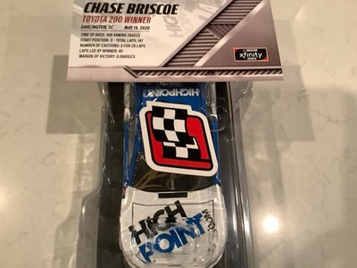 CHASE BRISCOE AUTOGRAPHED 2020 FORD PERFORMANCE DARLINGTON WIN DIECAST & CARD