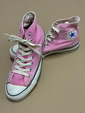 Vintage Converse Chuck Taylor Made in USA 80s Men's 8.5 Pink /Navy Trim