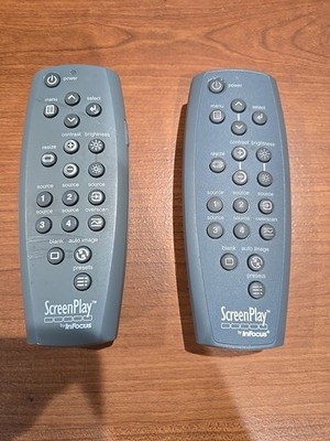 InFocus ScreenPlay Director Remote Control 4805 4801 7210 4800 DLP Projector x2