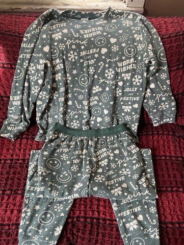vs rosa Pyjama Set groß Weihnachten - Bild 1 von 8