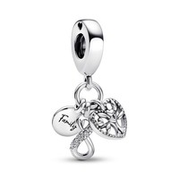 Pandora 792201C01 Charm-AnhäNger Damen Family Infinity Triple Sterling-Silber