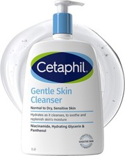 Image of Cetaphil Gentle Skin Cleanser 1L Face & Body Wash For Normal To Dry Sensitive