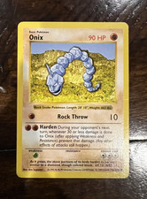 1999 onix pokemon card value 1999 Pokemon Base Set Onix CGC 4.5 1st Edition #56/102