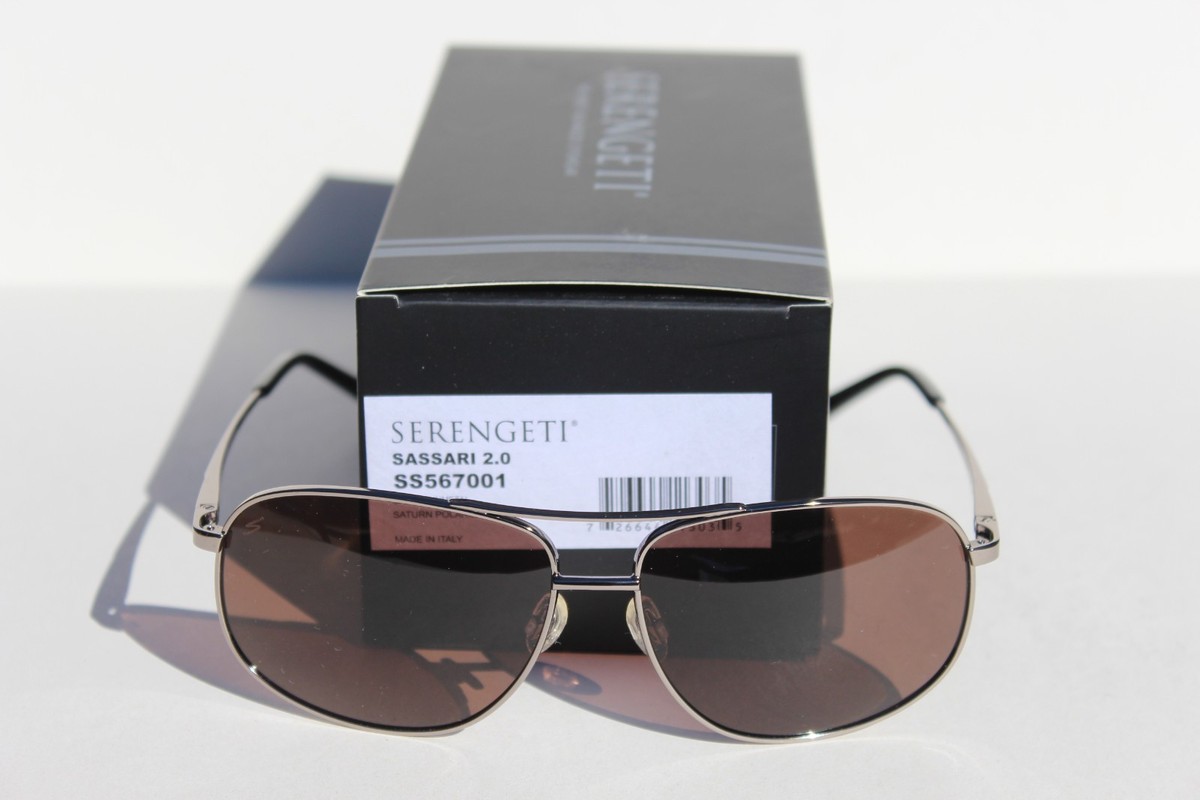 SERENGETI Sassari 2.0 POLARIZED Sunglasses Gunmetal/Saturn Drivers